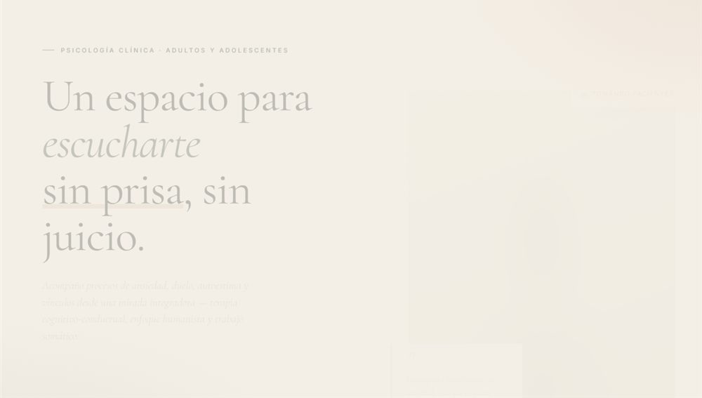 Demo — Landing page para psicóloga clínica